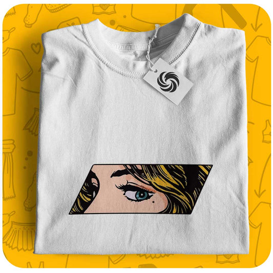 Girl Eyes Yellow | Unisex T-Shirt