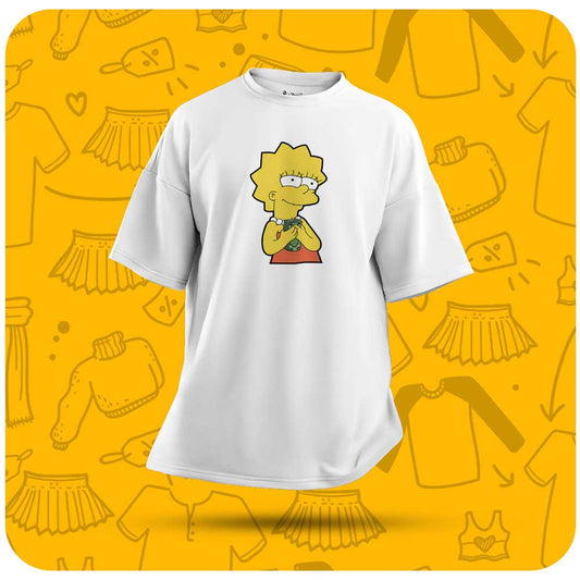 Simpson Girl With Money | Unisex Oversized T-Shirt