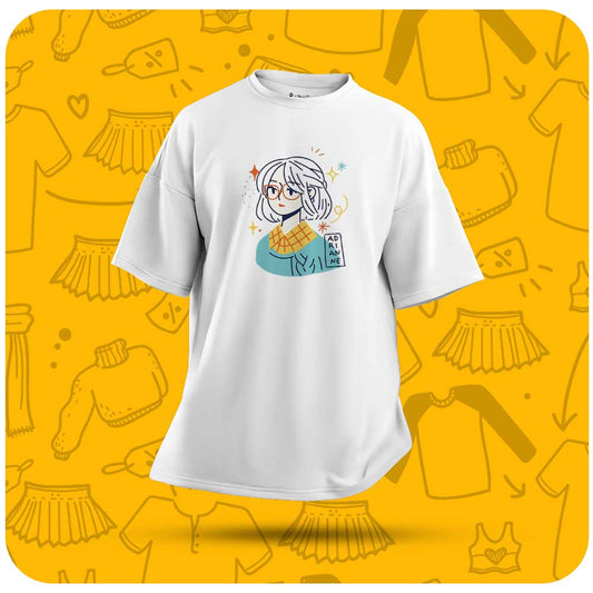 Girl Sketch | Unisex Oversized T-Shirt